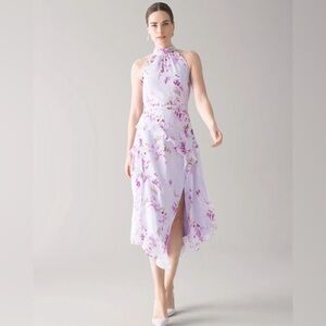 WHBM halter midi dress